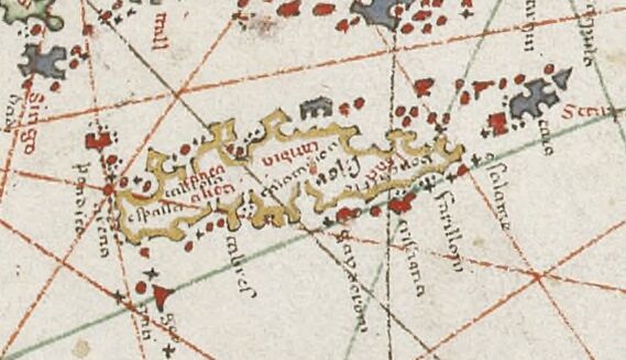 1583 Atlas nautique du monde composé de sept cartes manuscrites sur vélin : Martines, Joan (1556-1590).jpg